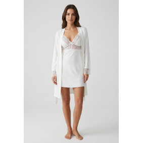 Ekru Pudra Çeyizlik 6' Lı Set - 1512