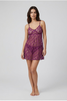 Mor Dantel Gecelik - 101