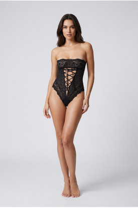 Siyah Dantelli Yüksek Bel Külot Venüs-K1013