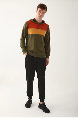 Arnetta AR2785-S Erkek Uzun Kol Kapüşonlu Pijama Takımı