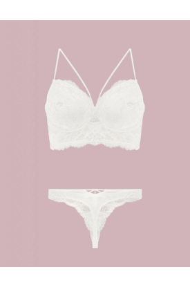 Nurteks 4330 Desteksiz Dantelli Sütyen Takım