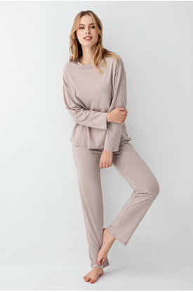 Arnetta 3407-S Kadın Uzun Kol Pijama Takım