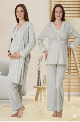 Effortt 3054 Sabahlıklı Lohusa Pijama Takımı