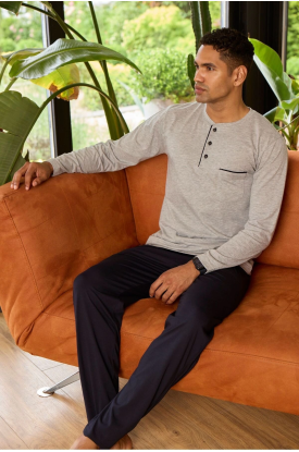 Kocabey 9250 Erkek Midi Yaka Pijama Takım