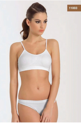 Miss Fit 11003 Bayn İnce Askılı Petli Büstiyer