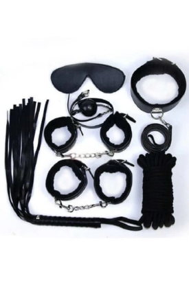 Nıghtlıght 8014 Fantezi 7'Li Kırbaç Ve Kelepçe Set