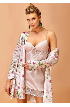 Nurteks 5352 Kadın Gecelik Ve Sabahlık Takımı