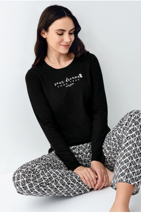 Pierre Cardin 9068-S Kadın Uzun Kol Pijama Takım