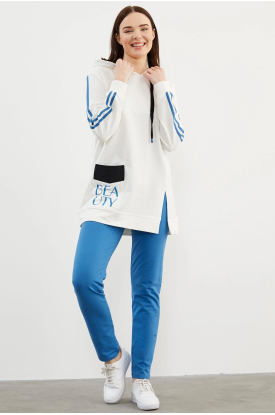 Sementa 76137 Kapüşonlu Oversize Eşofman Takım