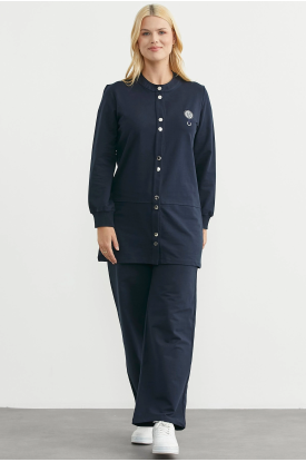 Sementa 76510 Çıtçıtlı Tunik Boy Eşofman Takım