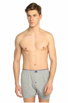 Tutku 0117 Erkek Penye Düz Boxer