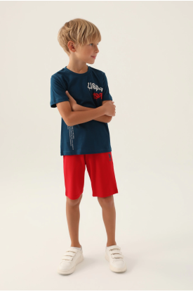 US Polo 1751-4 Erkek Çocuk Şort Takımı